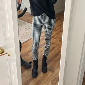 Theory Gingham crop pants